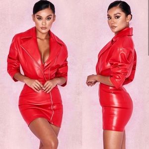House of CB vegan leather dress!